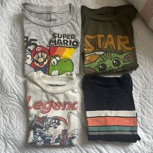 Boys bundle set of four T-shirts size 2T
